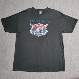 Eskimo Joes Cheesy Rider Motorcycles Black T-Shirt Men's XL Hanes Beefy Vintage